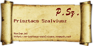 Prisztacs Szalviusz névjegykártya